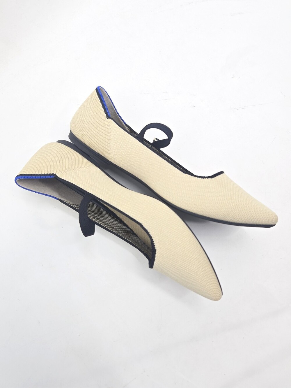 Rothy's Mary Jane II Flats Sandstone Black Trim 10.5 - Picture 5 of 15